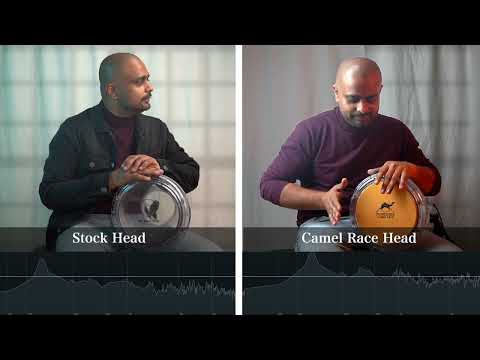 Wambooka Diamond Darbuka Sound Comparison: Stock Head vs Camel Head
