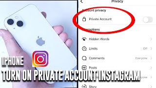 iPhone Tutorial | How to turn on private account for Instagram