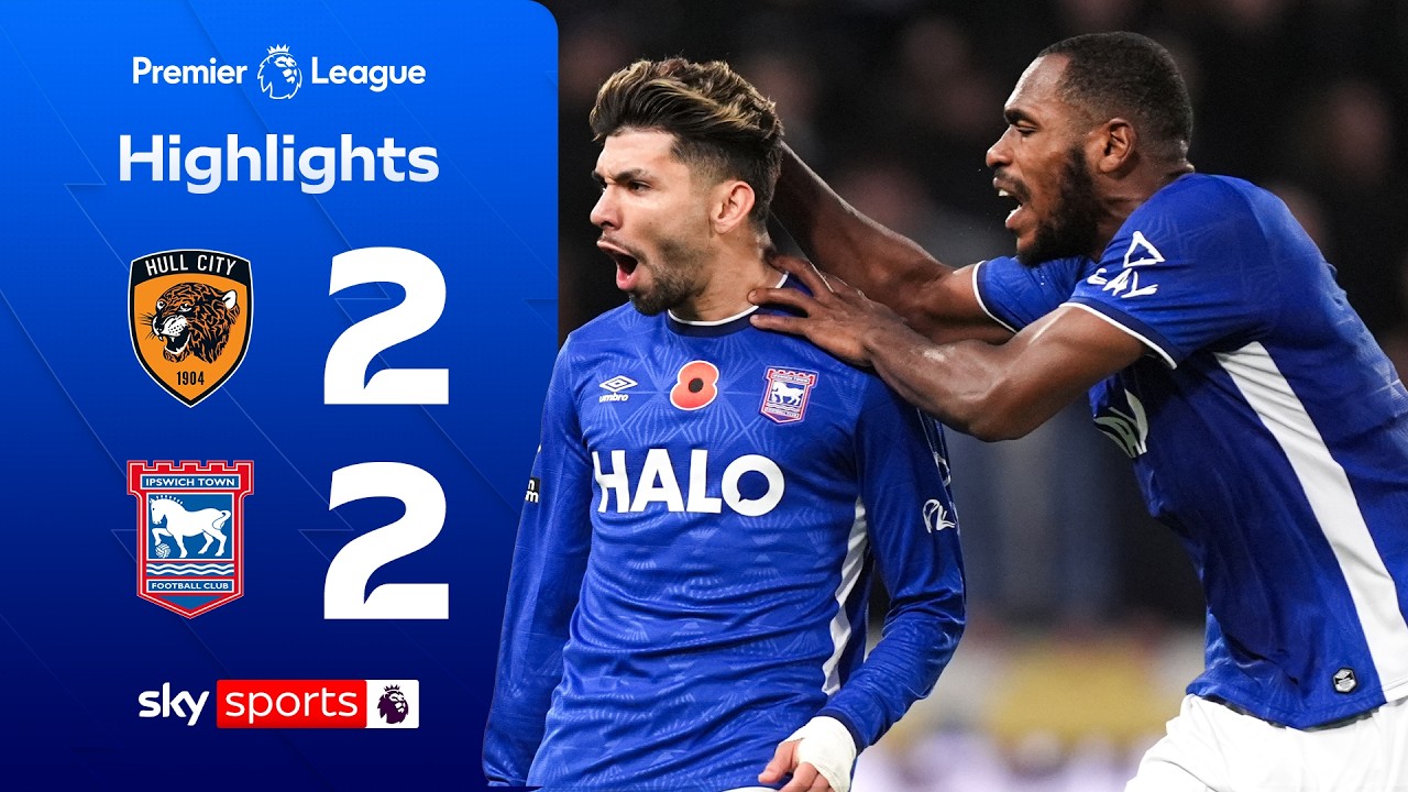Enciso STUNNER saves point for Tractor Boys | Hull City 2-2 Ipswich Town | Premier League highlights