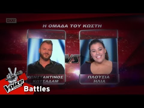 Κωνσταντίνος Κωτσαδάμ vs Πλουσία Ηλία - Η παράβαση | 3o Battle | The Voice of Greece