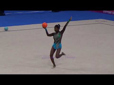 Alice TOMAS (ANG) ball - 2015 Stuttgart worlds Qualifs
