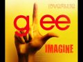 GLEE CAST- Imagine (w LYRICS on the side ...