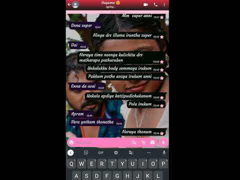 oru varusa asai anni | tamil kolunthanar whatsup chatting anni | tamil ponnu