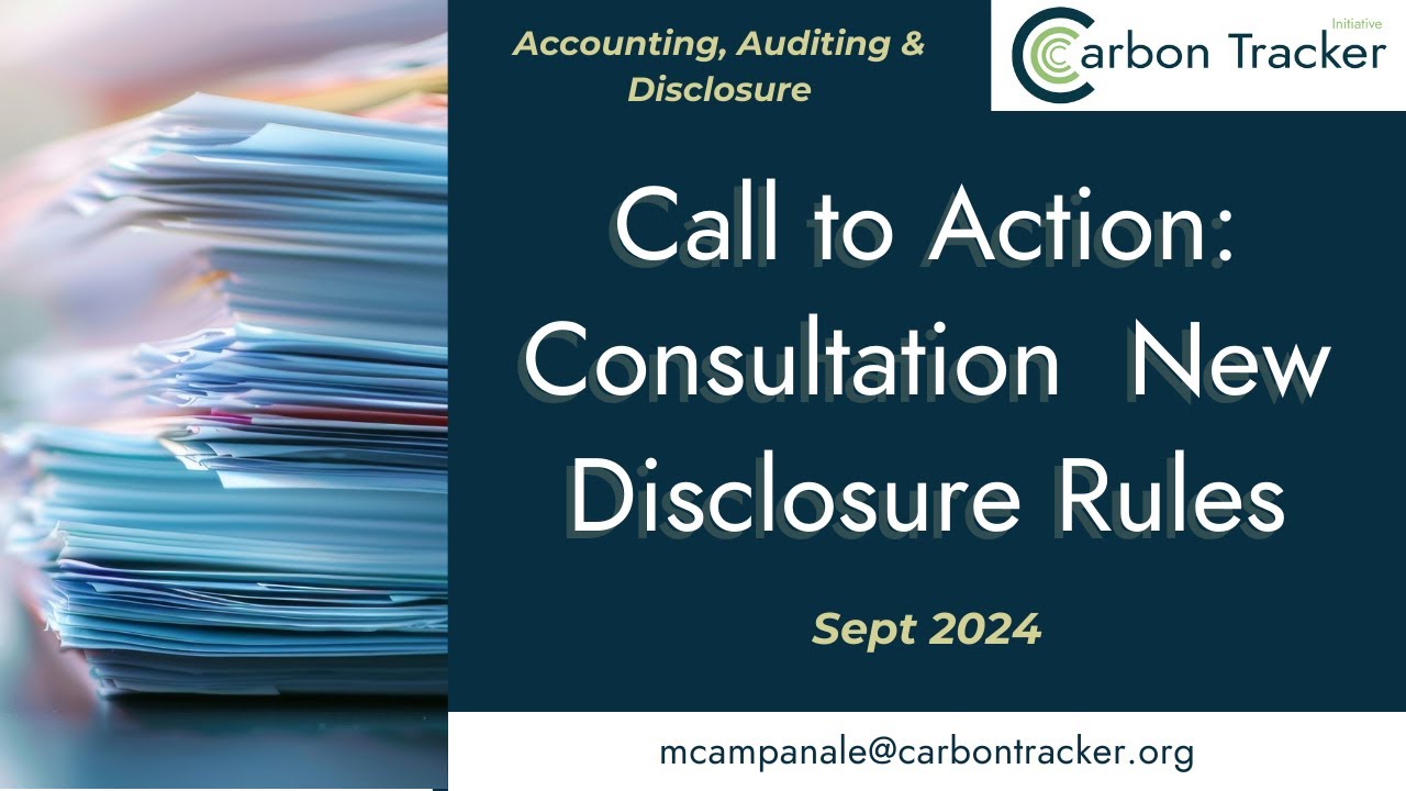 Why the UK's FCA Consultation on New Disclosure Rules Matter to You