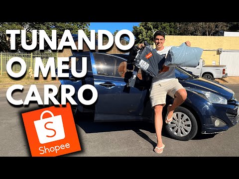 TUNANDO o meu CARRO com produtos da SHOPEE!
