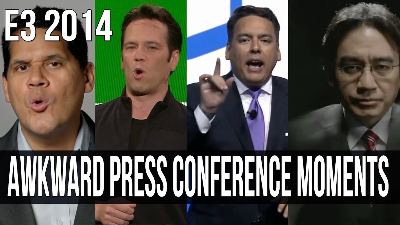 Most awkward press conference moments of E3 2014 - YouTube