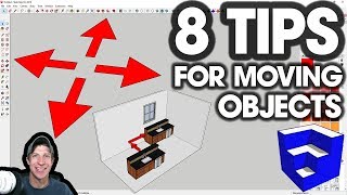 8 Tips for MOVING OBJECTS PRECISELY in SketchUp
