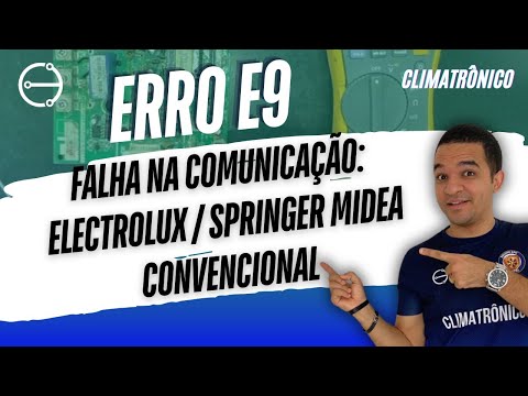 Vídeo: Erro E9 Electrolux/Springer Midea: Resolva Falha de Comunicação em 3 Passos