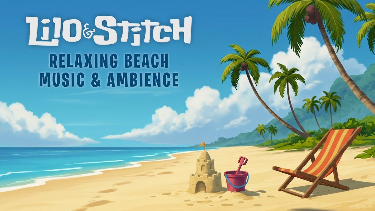 Lilo & Stitch | Relaxing Beach Music & Ambience, w/ animation by @ASMRWeekly