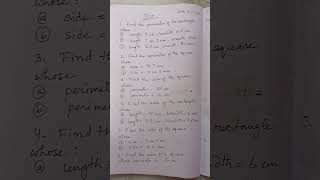 Mathematics question paper for class 5 #final_exam #area_perimeter_rectangle_square #msr