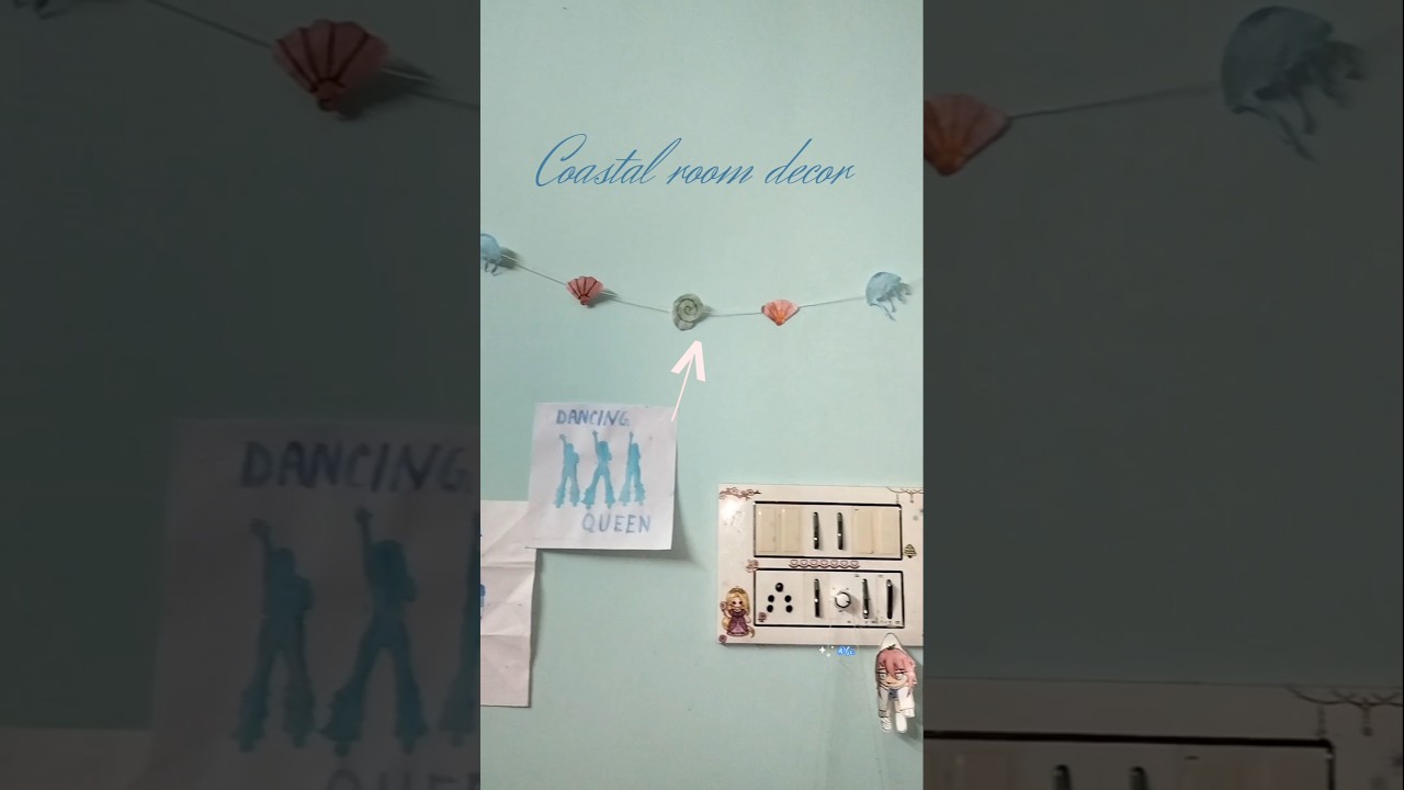 Bringing the ocean to my room⋆˚꩜｡ #diy #art #sea #ocean #roomdecor #wallhanging #craft #easy