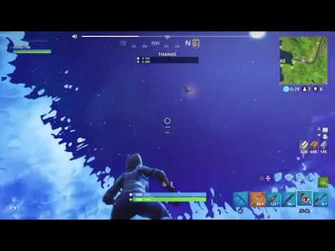 Fortnite battle royal Killing THANOS with a trap