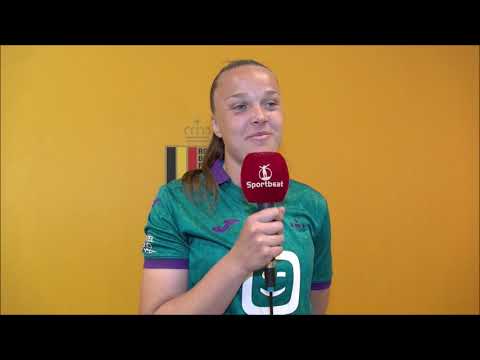 Interview met  Anderlecht Women speelster Tine De Caigny na de Beker finale 2025 vs Standard Femina