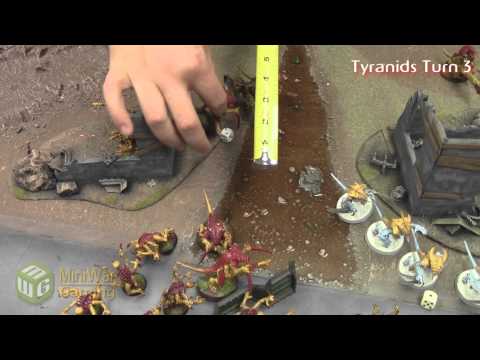 Eldar and Dark Eldar vs Tyranids Warhammer 40k Battle Report - Beat Matt Batrep - Part 2/3