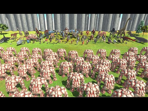LAVA GOLEM VS EVERY FACTION with almost same price - Animal Revolt Battle Simulator