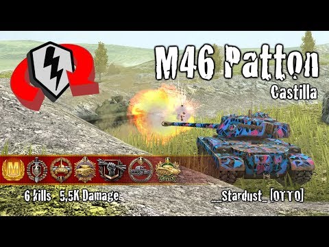 WoT Blitz M46 Patton - 6 Kills 5,5k Damage Replay