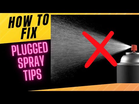 How to unclog a spray can tip