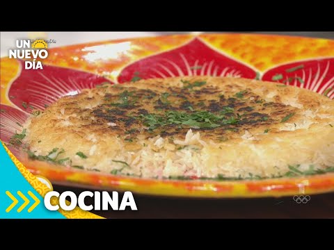 Receta de un arroz dorado perfecto para una cena en familia | Un Nuevo Día | Telemundo