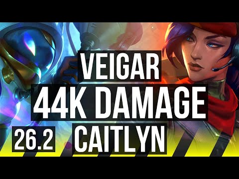 VEIGAR & Zilean vs CAITLYN & Soraka (ADC) | 44K damage | EUW Diamond | 26.2