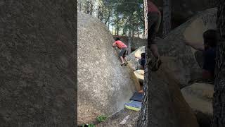 Video thumbnail of Totalmente Adherente, 7A+. La Pedriza