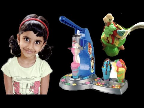 Making Rainbow Ice Cream with Play Doh | Pretend Play For Kids  | SidLiya’s World |#shorts