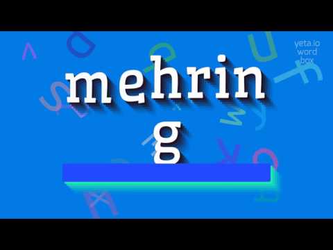 How to say "mehring"! (High Quality Voices)