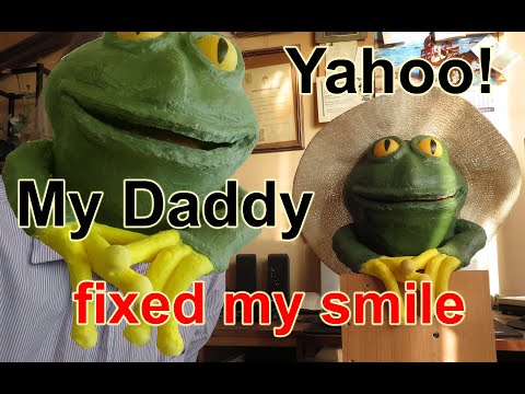 Repairing the frog puppet made of common silicone – problems solved