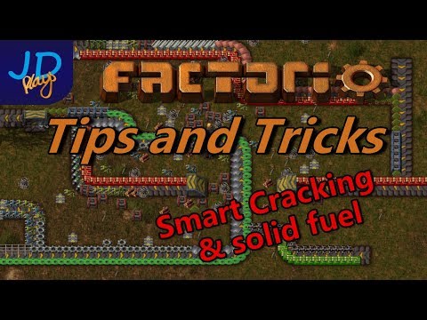 Factorio Tips and Tricks Basic Oil Part 3 of 4 Smart Cracking & Solid fuel