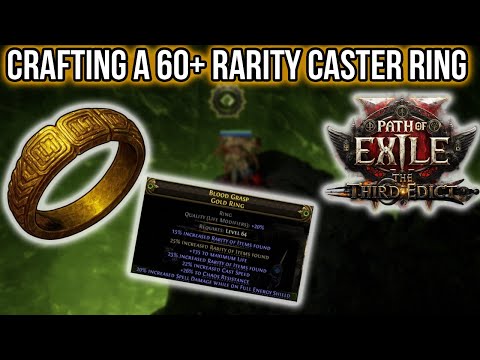 How I crafted 65% Rarity Rings for my Spark Build - Path of Exile 2 - Crafting Guide - 0.3.1