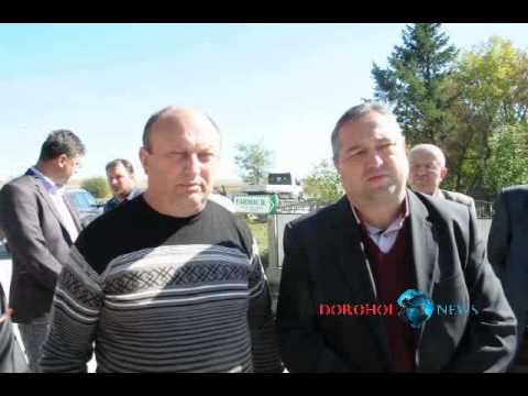 Oficialitati ucrainene - inaugurare proiect transfrontalier Candesti