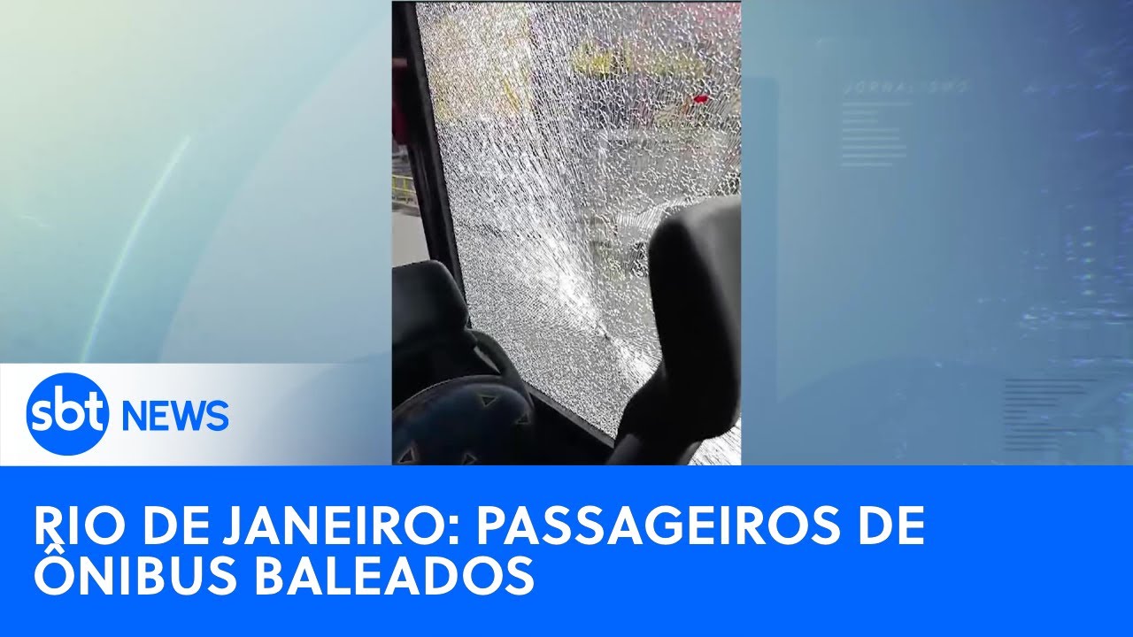 Passageiros de ônibus são baleados em meio à troca de tiros no Rio | #SBTNewsnaTV (1/11/24)