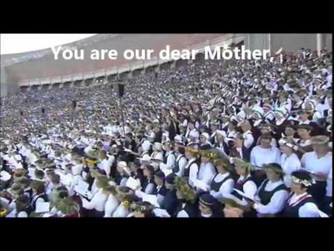 Latvian Song Festival 2013 - "Tev mūžam dzīvot, Latvija" (ENGLISH translation / subtitles)