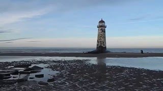 Talacre Beach and Lighthouse Flintshire Wales UK