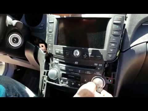 How to Remove Radio / Navigation / Display from Acura TL 2007 for Repair.