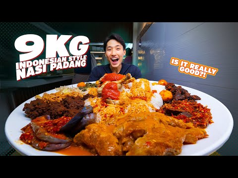 LARGEST 9KG NASI PADANG EVER EATEN?! | Indonesia’s Famous Sederhana in Singapore!