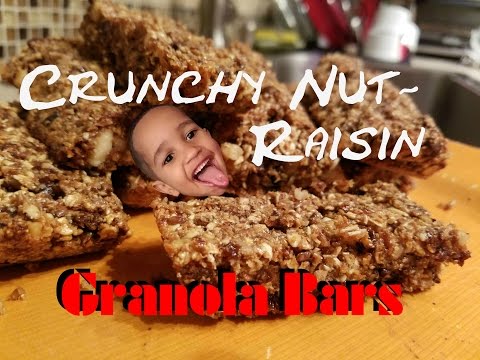 THE IRON YOU: Crunchy Nut-Raisin Granola Bars! HEALTHY SNACK RECIPE!
