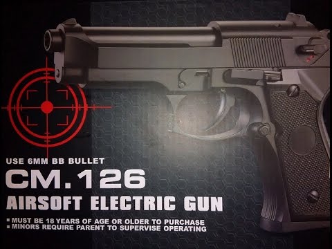 Cyma CM126 AEG Airsoft Semi+Fullauto Shoot Test