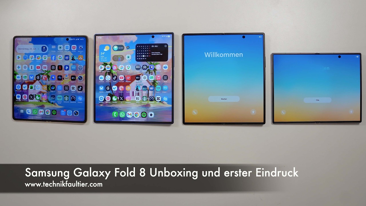 Samsung Galaxy Fold 8 Ultra Unboxing und erster Eindruck
