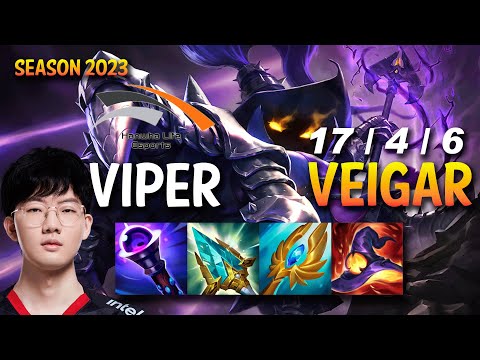 HLE Viper VEIGAR vs EZREAL ADC - KR Ranked