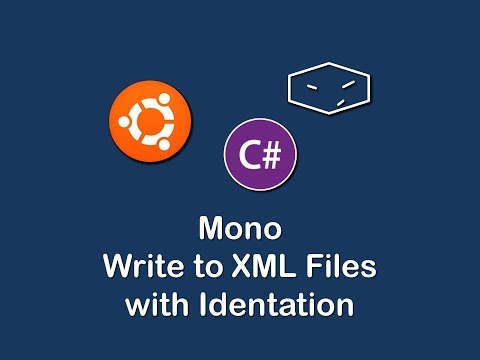 mono c write to xml files with indentation