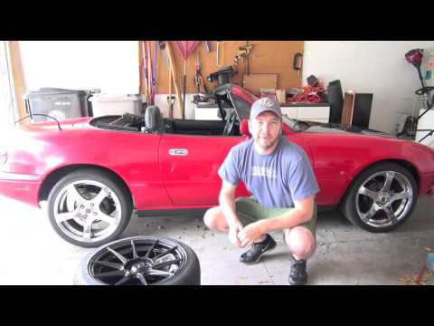 1990 Miata Project Episode 18 - New Wheels!!!!