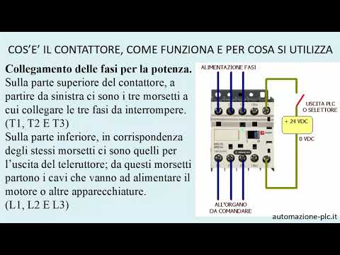 Il contattore (teleruttore) per l'automazione dei motori