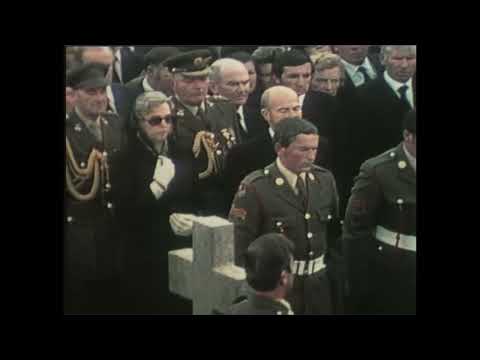 State Funeral of Éamon de Valera at Glasnevin Cemetery1975