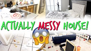 ACTUALLY MESSY HOUSE CLEANING MOTIVATION! EXTREME CLEAN WITH ME! BEFORE & AFTER TIME LAPSE! SAHM