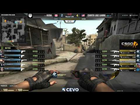 Counter Logic Gaming vs KKona Game 2 (CEVO-P CS:GO Season 9) - Vansilli & Dust