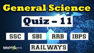 General Science important Questions for SSC CGL 2020 (PART-11) Takshila Learning