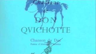 Les quatre chansons de Don Quichotte à Dulcinée de Jacques Ibert