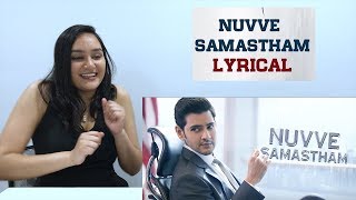 Nuvve Samastham Lyrical REACTION | Maharshi | Mahesh Babu | Vamshi Paidipally | American Reaction!
