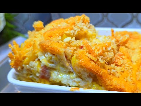 This Casserole makes a delicious meal | Yellow Squash CASSEROLE RECIPE