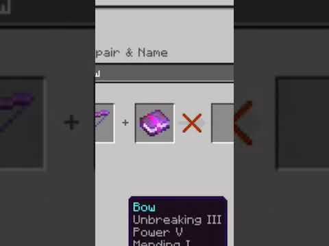 How to make your bow overpowered in minecraft #shorts
